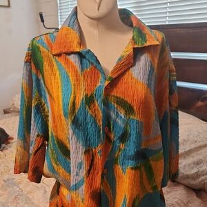 Colorful Abstract Women's Top